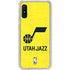 NBA Utah Jazz Yellow Texture Galaxy A10e Clear Case