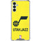 NBA Utah Jazz Yellow Texture Galaxy A13 5G Clear Case
