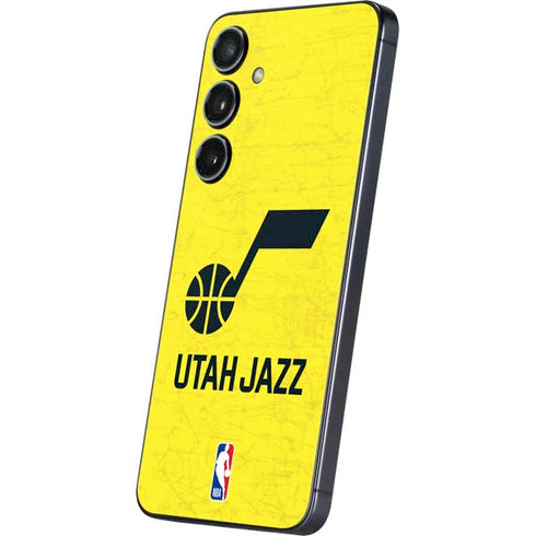NBA Utah Jazz Yellow Texture Galaxy A16 5G Skin