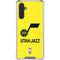 NBA Utah Jazz Yellow Texture Galaxy A17 Clear Case