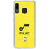 NBA Utah Jazz Yellow Texture Galaxy A20 Clear Case
