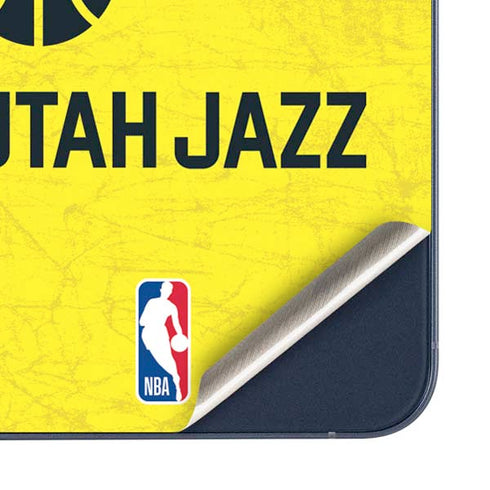 NBA Utah Jazz Yellow Texture Galaxy A35 5G Skin