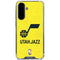 NBA Utah Jazz Yellow Texture Galaxy A36 5G Clear Case