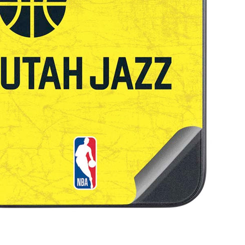 NBA Utah Jazz Yellow Texture Galaxy A54 5G Skin