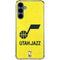NBA Utah Jazz Yellow Texture Galaxy A55 5G Clear Case