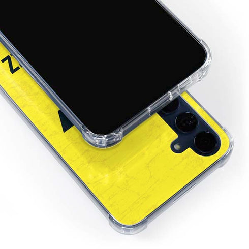 NBA Utah Jazz Yellow Texture Galaxy A55 5G Clear Case
