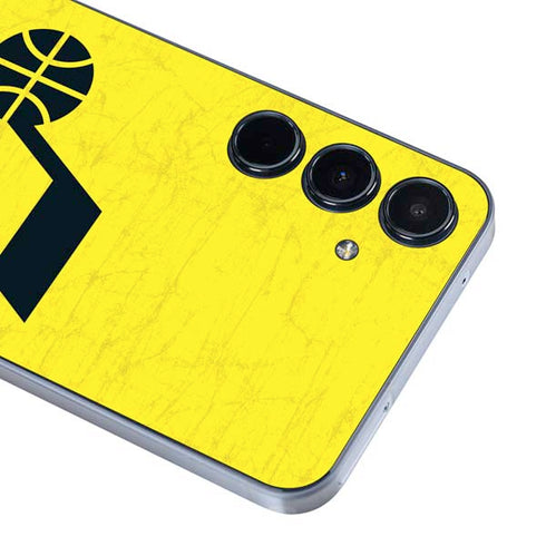 NBA Utah Jazz Yellow Texture Galaxy A55 5G Skin