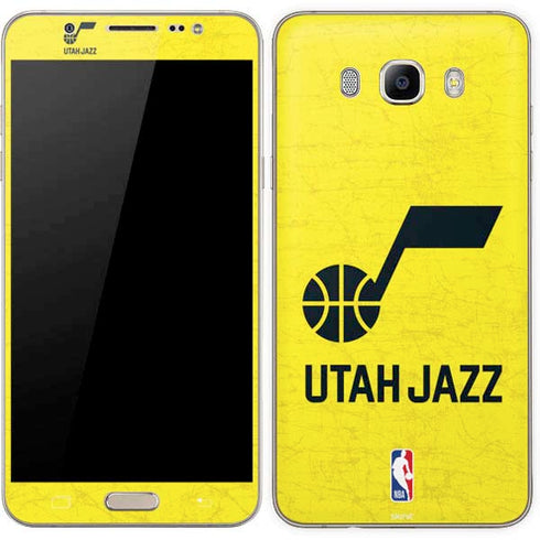 NBA Utah Jazz Yellow Texture Galaxy J7 Skin