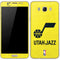NBA Utah Jazz Yellow Texture Galaxy J7 Skin
