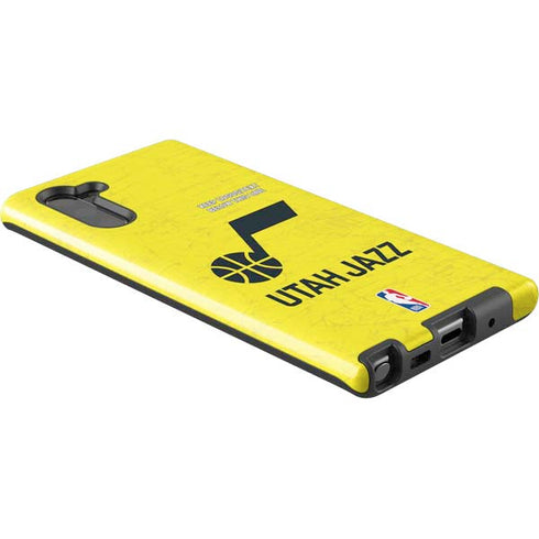NBA Utah Jazz Yellow Texture Galaxy Note 10 Pro Case