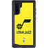 NBA Utah Jazz Yellow Texture Galaxy Note 10 Waterproof Case