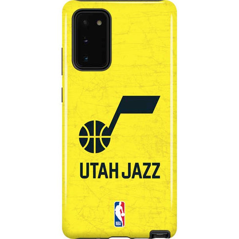 NBA Utah Jazz Yellow Texture Galaxy Note20 5G Pro Case