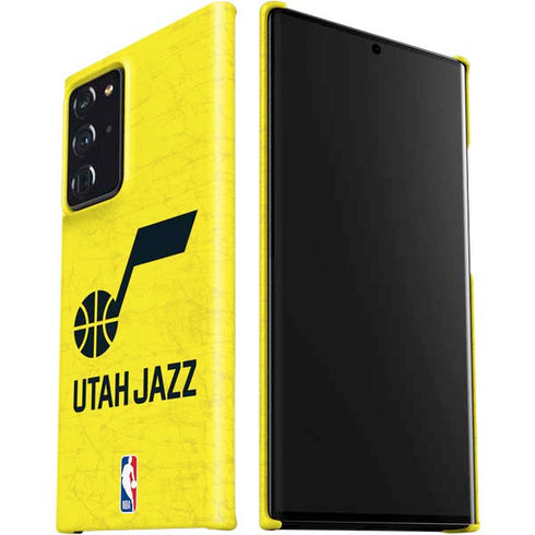 NBA Utah Jazz Yellow Texture Galaxy Note20 Ultra 5G Lite Case