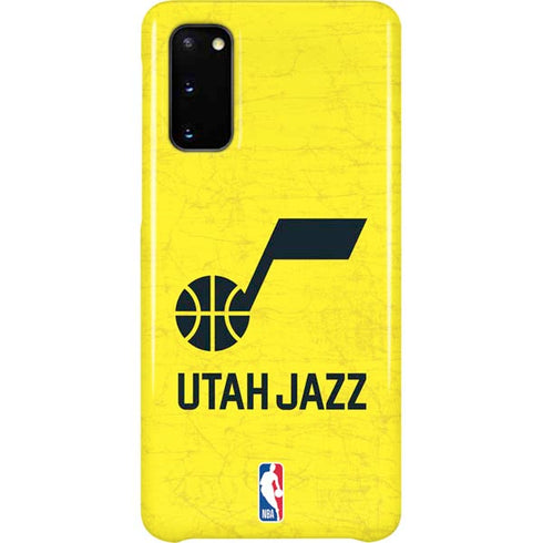 NBA Utah Jazz Yellow Texture Galaxy S20 Lite Case