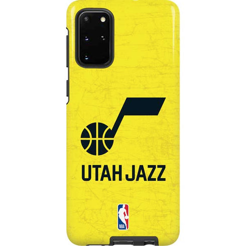 NBA Utah Jazz Yellow Texture Galaxy S20 Plus Pro Case