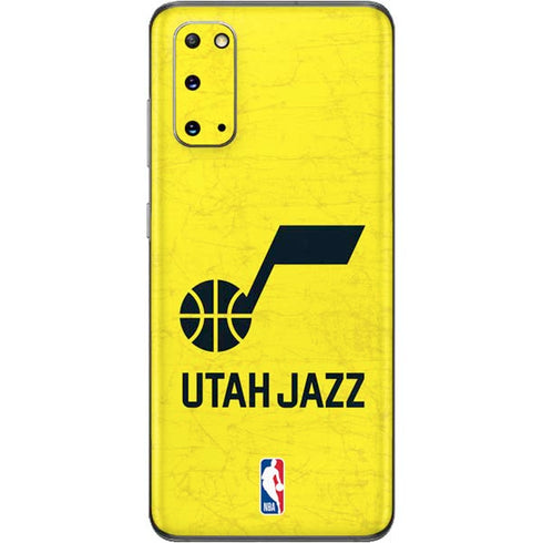 NBA Utah Jazz Yellow Texture Galaxy S20 Skin