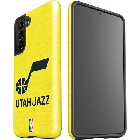 NBA Utah Jazz Yellow Texture Galaxy S21 5G Pro Case