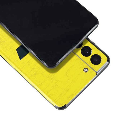 NBA Utah Jazz Yellow Texture Galaxy S21 5G Skin