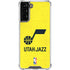 NBA Utah Jazz Yellow Texture Galaxy S21 FE Clear Case