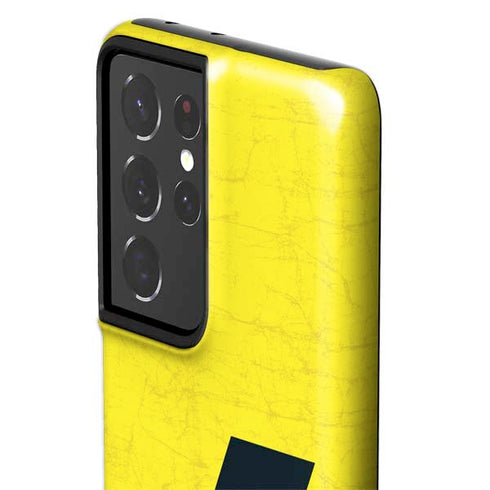 NBA Utah Jazz Yellow Texture Galaxy S21 Ultra 5G Pro Case