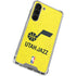 NBA Utah Jazz Yellow Texture Galaxy S23 FE Clear Case