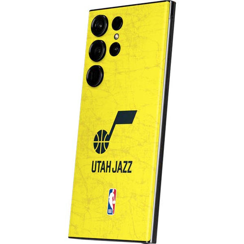 NBA Utah Jazz Yellow Texture Galaxy Skins