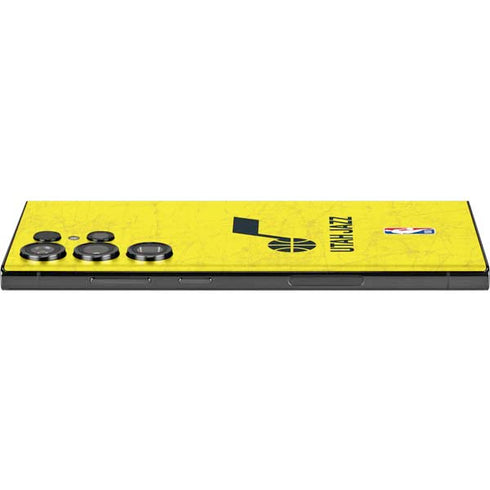 NBA Utah Jazz Yellow Texture Galaxy Skins