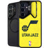NBA Utah Jazz Yellow Texture Galaxy S25 Kickstand Case