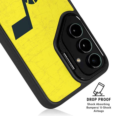 NBA Utah Jazz Yellow Texture Galaxy S24 Plus Kickstand Case