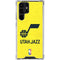 NBA Utah Jazz Yellow Texture Galaxy S24 Ultra Clear Case