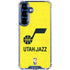 NBA Utah Jazz Yellow Texture Galaxy S25 Clear Case