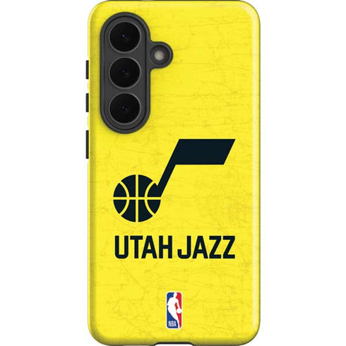 NBA Utah Jazz Yellow Texture Galaxy S26 Impact Case
