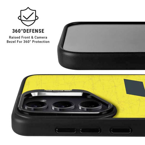 NBA Utah Jazz Yellow Texture Galaxy S26 Plus Kickstand Case