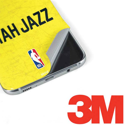 NBA Utah Jazz Yellow Texture Galaxy S8 Plus Skin