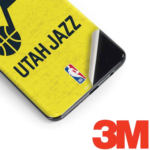 NBA Utah Jazz Yellow Texture Galaxy S9 Plus Skin