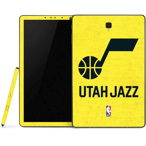 NBA Utah Jazz Yellow Texture Samsung Galaxy Tab Skin