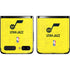 NBA Utah Jazz Yellow Texture Galaxy Z Flip Skin