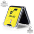 NBA Utah Jazz Yellow Texture Galaxy Z Flip6 Clear Case
