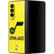 NBA Utah Jazz Yellow Texture Galaxy Z Fold3 5G Skin