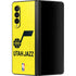 NBA Utah Jazz Yellow Texture Galaxy Z Fold3 5G Skin