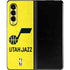 NBA Utah Jazz Yellow Texture Galaxy Z Fold3 5G Skin