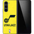 NBA Utah Jazz Yellow Texture Galaxy Z Fold5 5G Skin