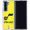 NBA Utah Jazz Yellow Texture Galaxy Z Fold6 Clear Case