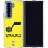 NBA Utah Jazz Yellow Texture Galaxy Z Fold6 Clear Case