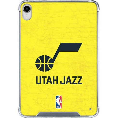 NBA Utah Jazz Yellow Texture iPad 11th Gen (2025) Clear Case