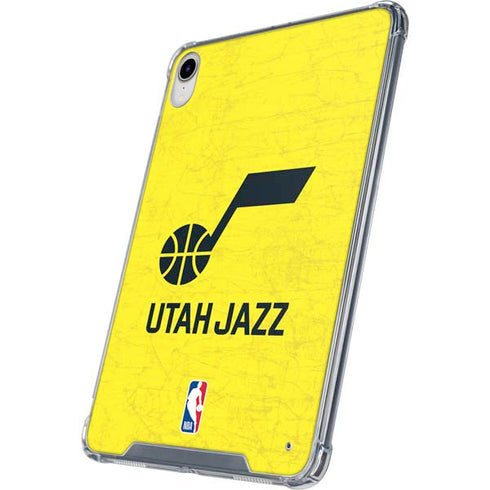 NBA Utah Jazz Yellow Texture iPad 11th Gen (2025) Clear Case