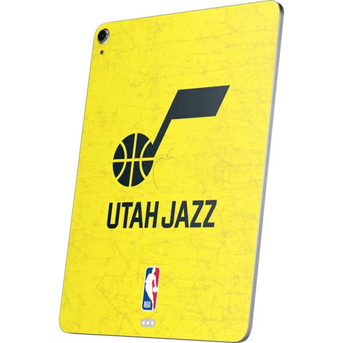 NBA Utah Jazz Yellow Texture Apple iPad Air Skin