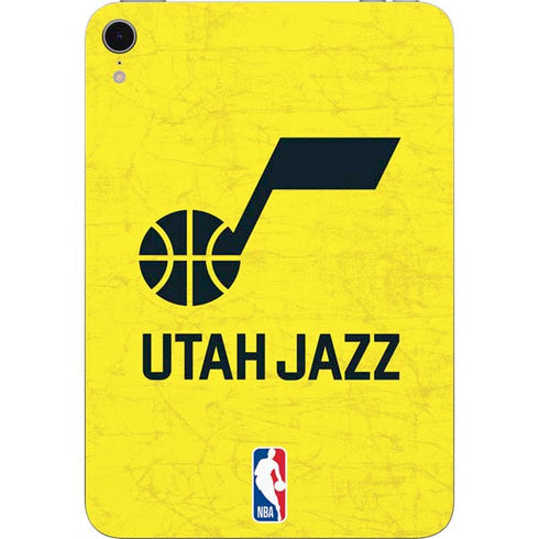 NBA Utah Jazz Yellow Texture Apple iPad Mini Skin