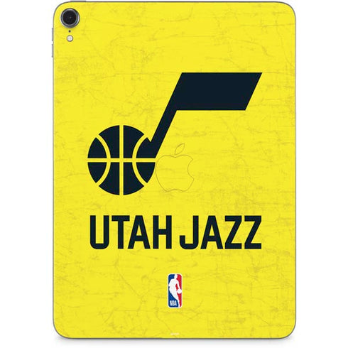 NBA Utah Jazz Yellow Texture Apple iPad Pro Skin