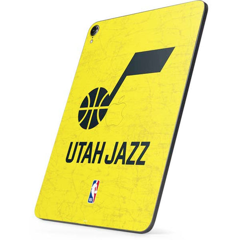 NBA Utah Jazz Yellow Texture Apple iPad Pro Skin